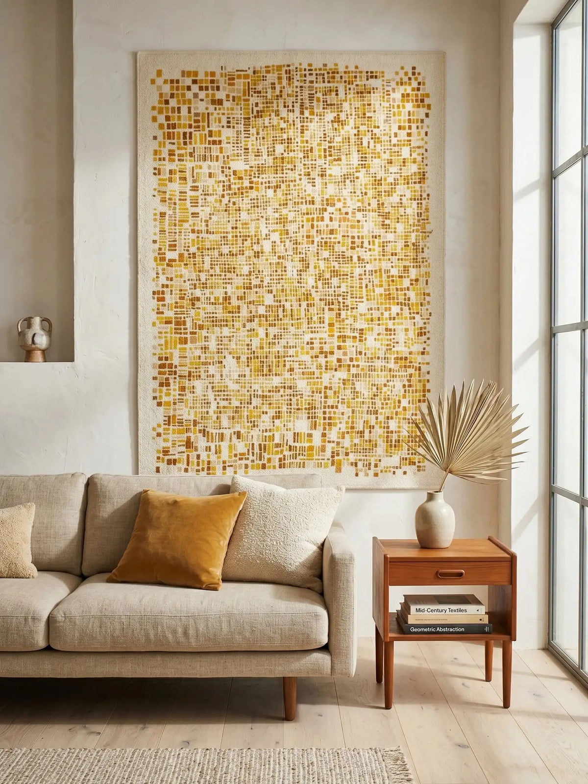 Louis de Poortere Gallery Cubik 2095 Moon vloerkleed in interieur