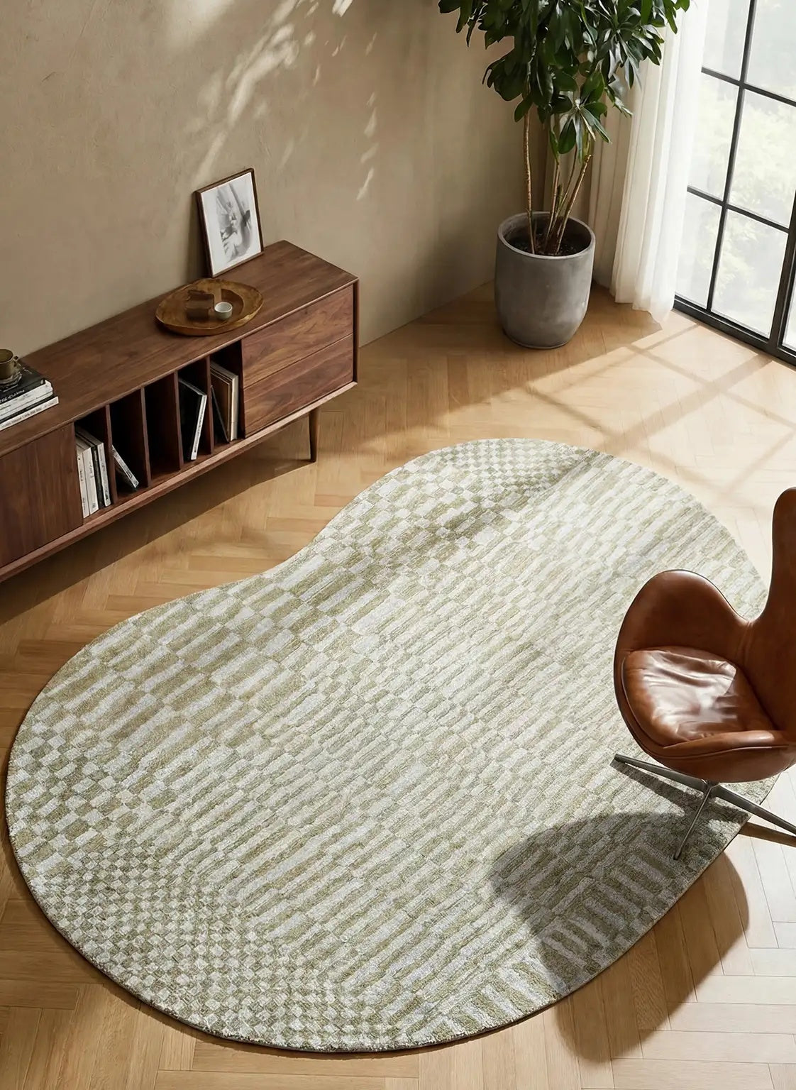 Louis de Poortere Structures Berber 2099 Caravane vloerkleed in interieur