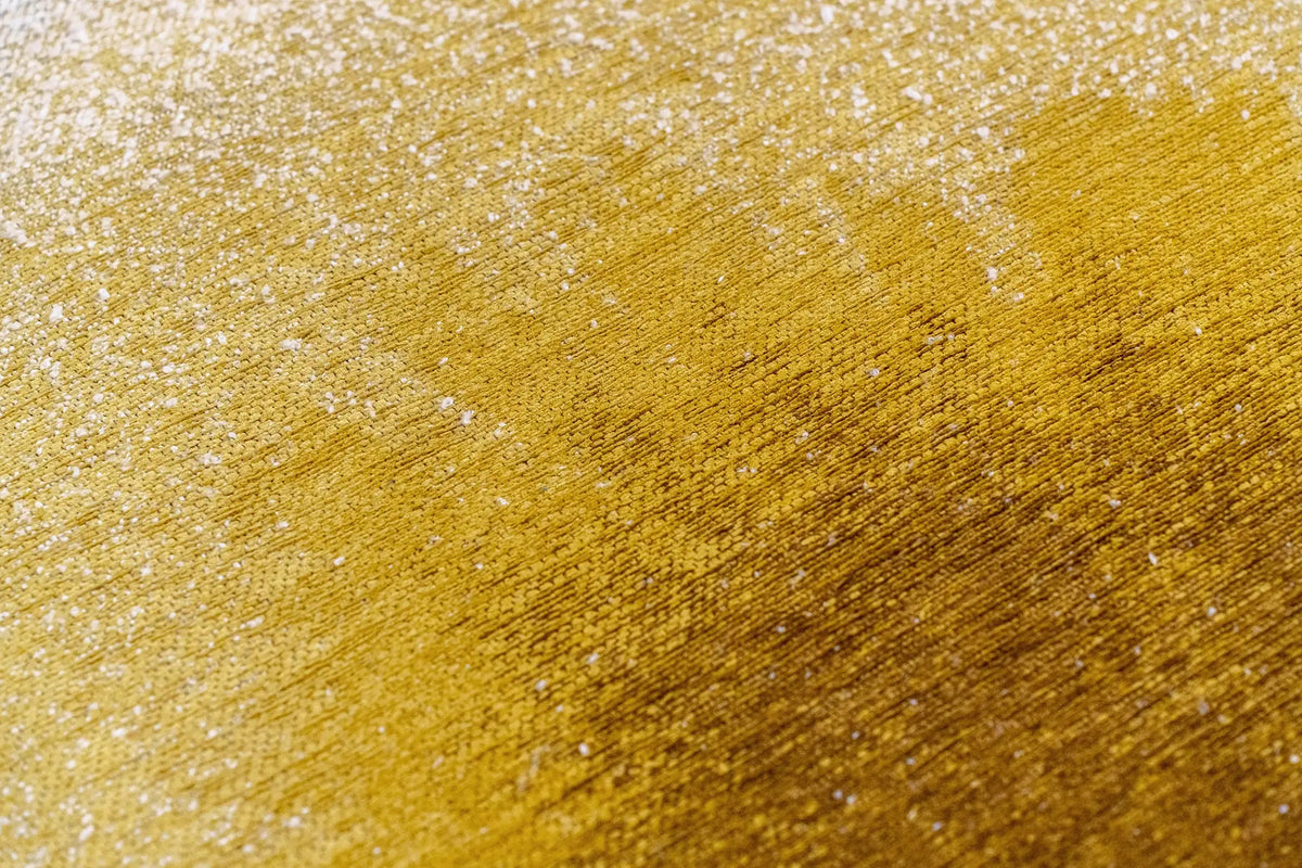 Close-up van het dessin van het Louis de Poortere Meditation Drop 2100 Gold Moss vloerkleed