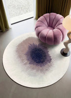 Louis de Poortere Meditation Drop 2101 Purple Smoke vloerkleed in interieur