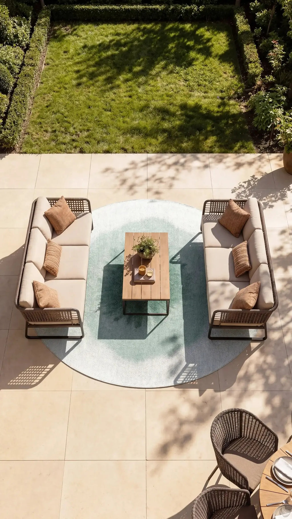 Louis de Poortere Meditation Drop 2104 Green Day vloerkleed in interieur
