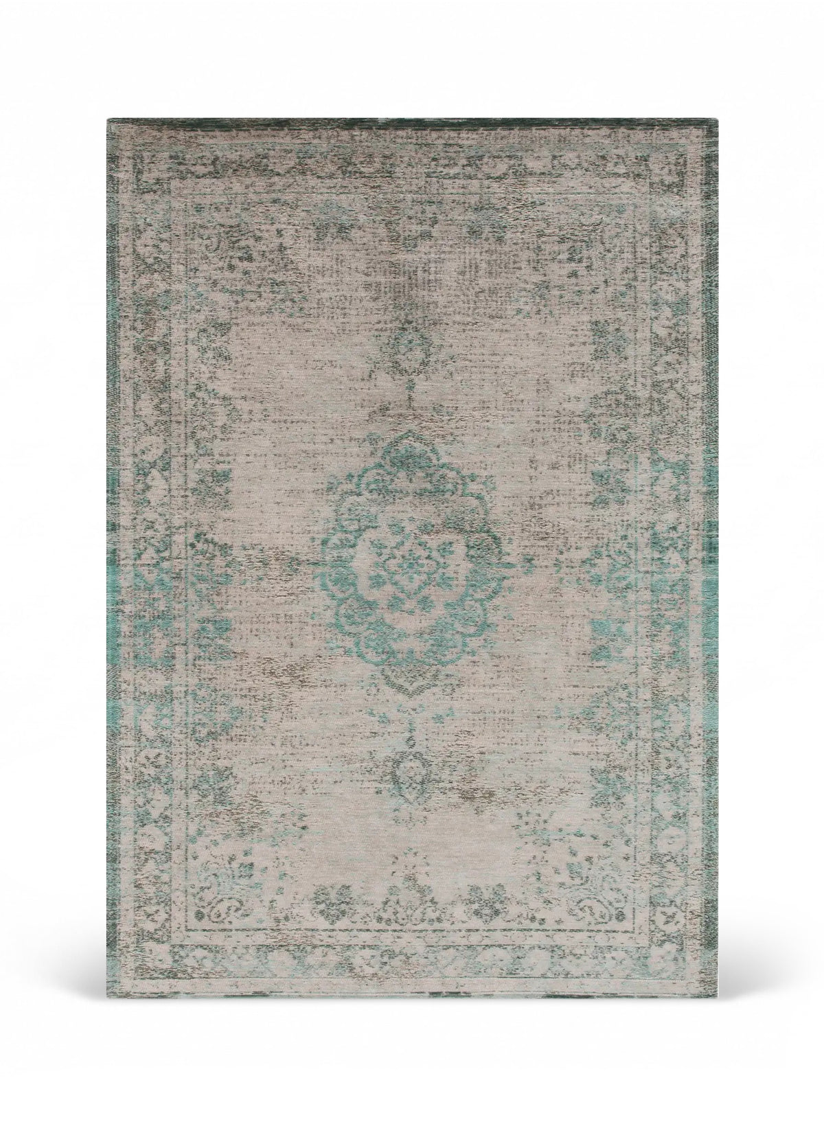 Louis de Poortere Fading World Medallion 8259 Jade Oyster vloerkleed