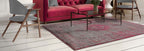Louis de Poortere Fading World Medallion 8261 Pink Flash vloerkleed in interieur