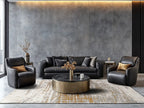 Louis de Poortere Mad Men Griff 8419 Columbus Gold vloerkleed in interieur