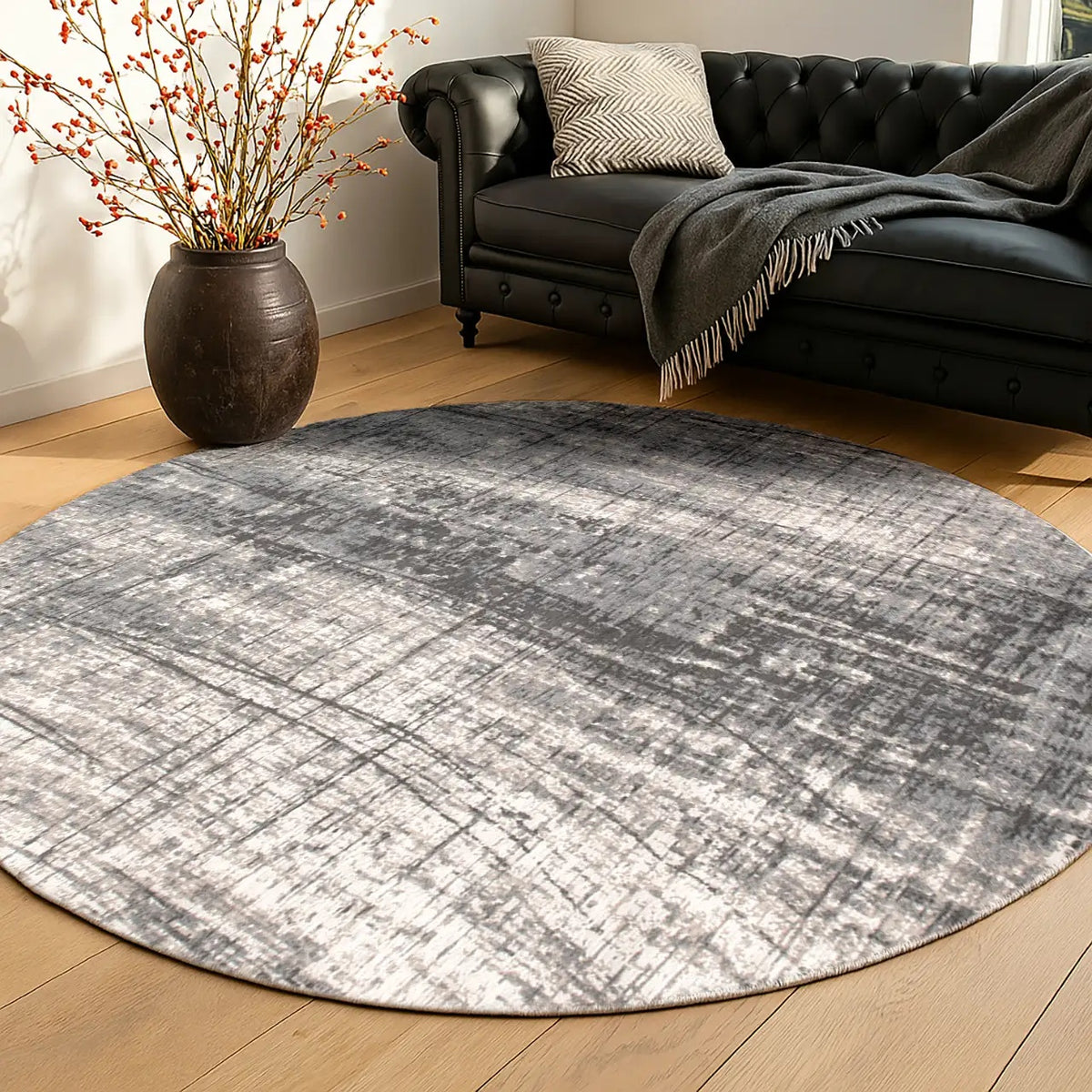 Louis de Poortere Mad Men Griff 8420 Jersey Stone vloerkleed in interieur