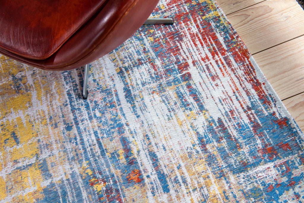 Louis de Poortere Atlantic Streaks 8714 Montauk Multi vloerkleed in interieur