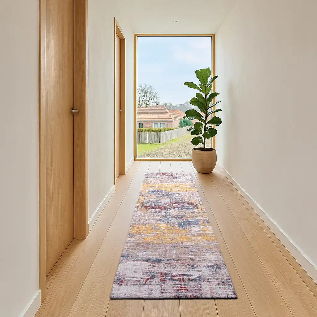 Louis de Poortere Atlantic Streaks 8714 Montauk Multi vloerkleed in interieur