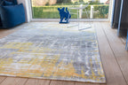 Louis de Poortere Atlantic Streaks 8715 Sea Bright Sunny vloerkleed in interieur