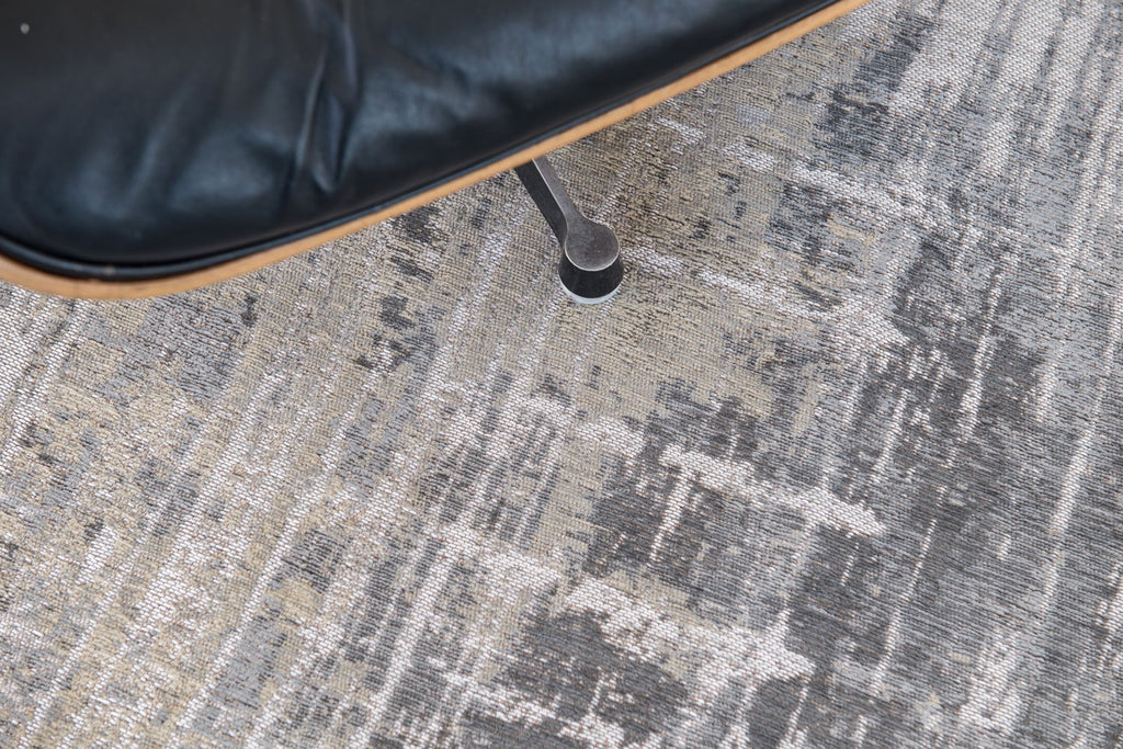 Louis de Poortere Atlantic Streaks 8716 Coney Grey vloerkleed in interieur