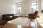 Louis de Poortere Mad Men Jacob's Ladder 8928 Central Yellow vloerkleed in interieur