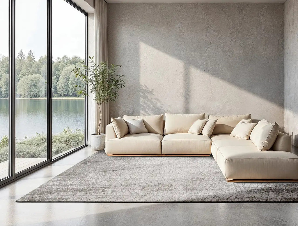 Louis de Poortere Mad Men Jacob's Ladder 8929 White Plains vloerkleed in interieur