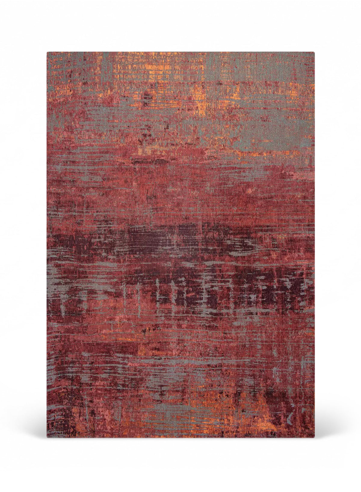 Louis de Poortere Atlantic Streaks 9125 Nassau Red vloerkleed