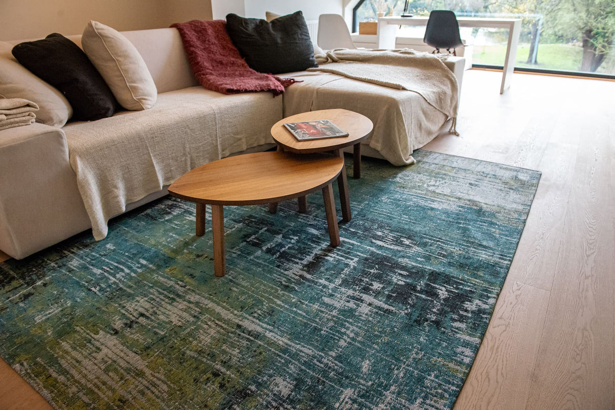 Louis de Poortere Atlantic Streaks 9126 Glen Cove vloerkleed in interieur
