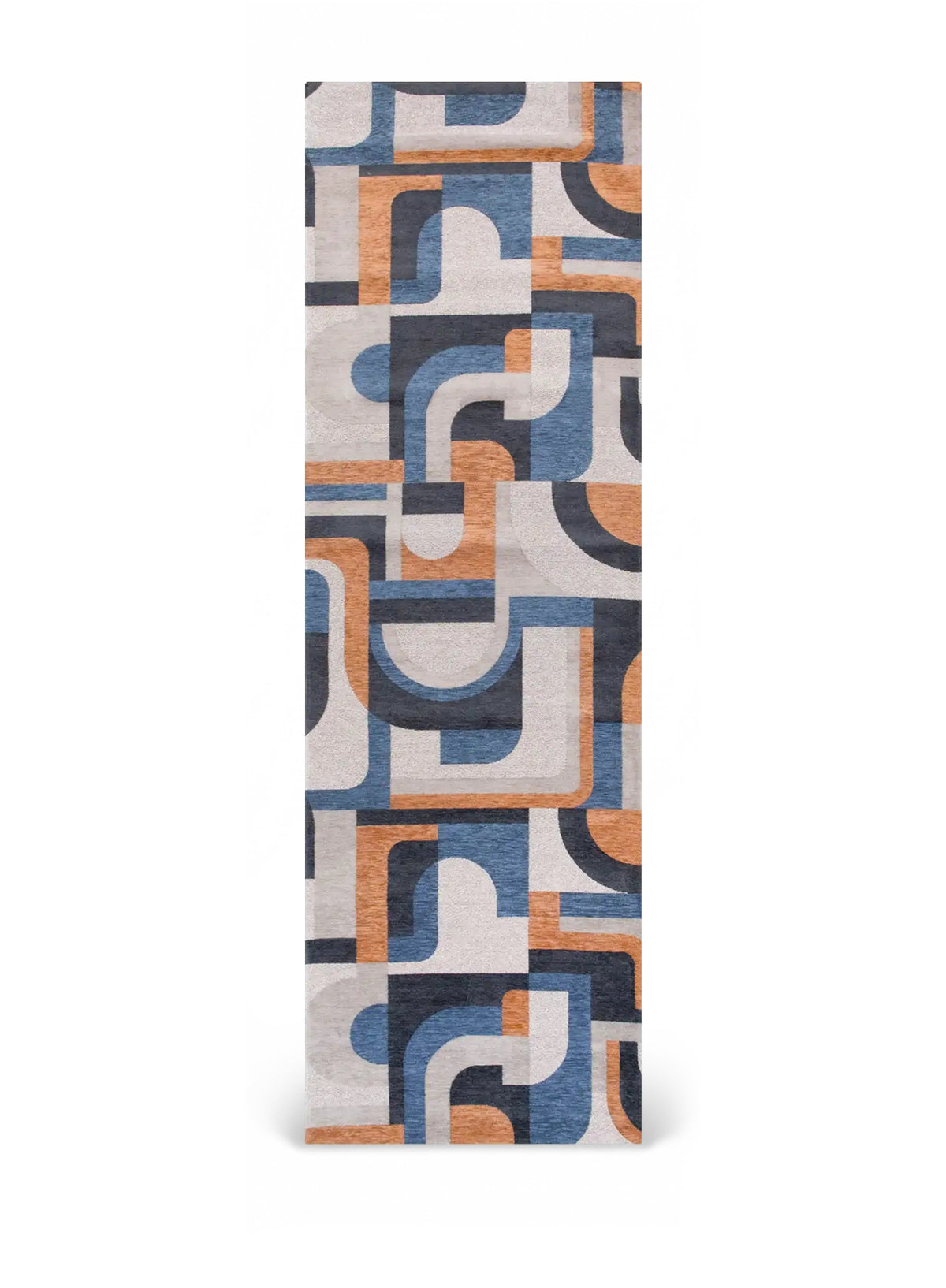 Louis de Poortere Nuance Module 9196 Camel Blue vloerkleed als loper