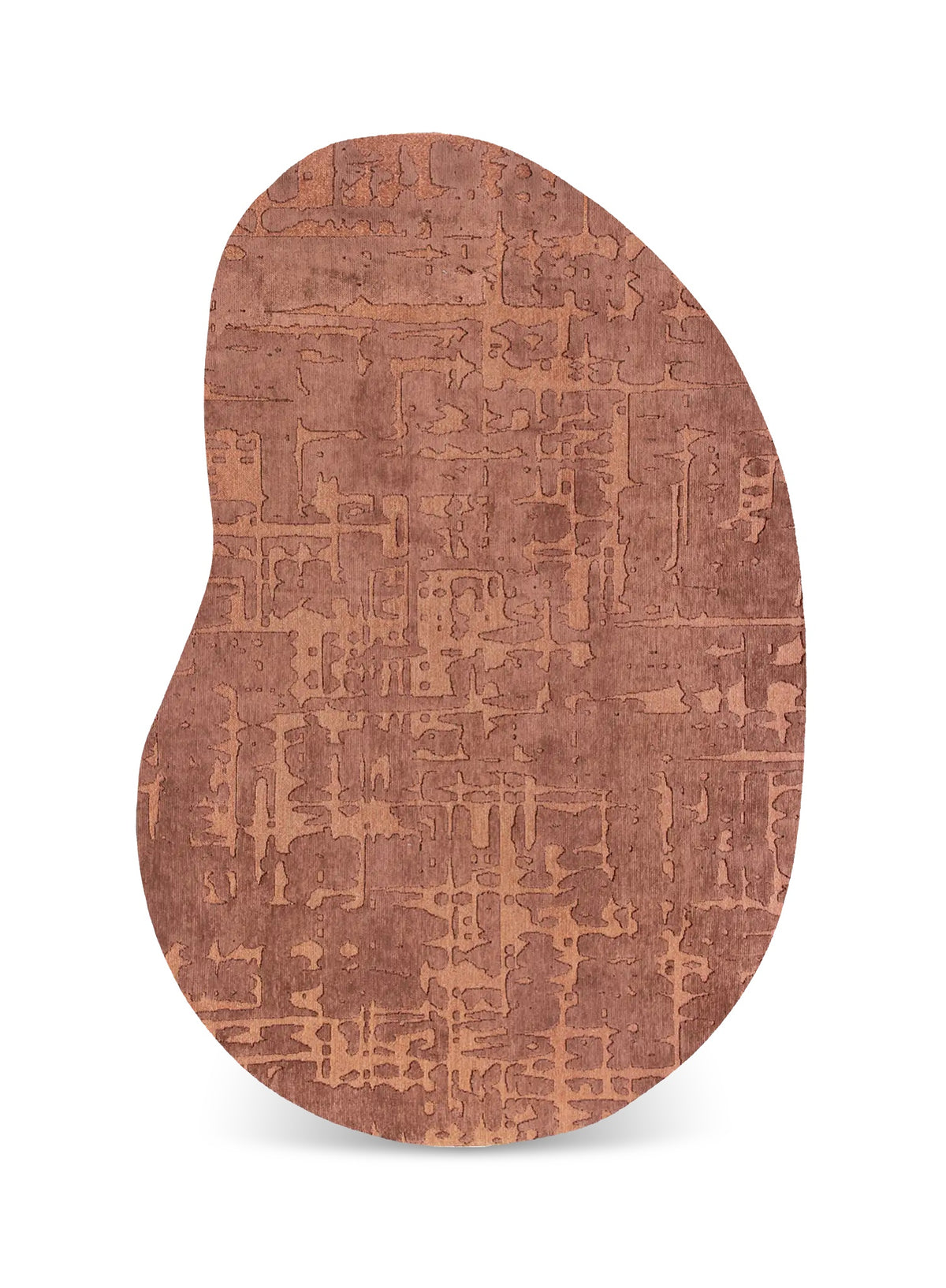 Louis de Poortere Structures Baobab 9199 Za Copper vloerkleed in organische vorm