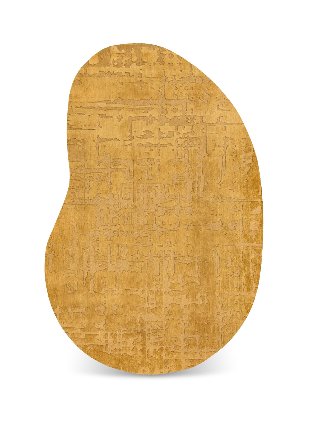 Louis de Poortere Structures Baobab 9201 Madagascar Gold vloerkleed in organische vorm