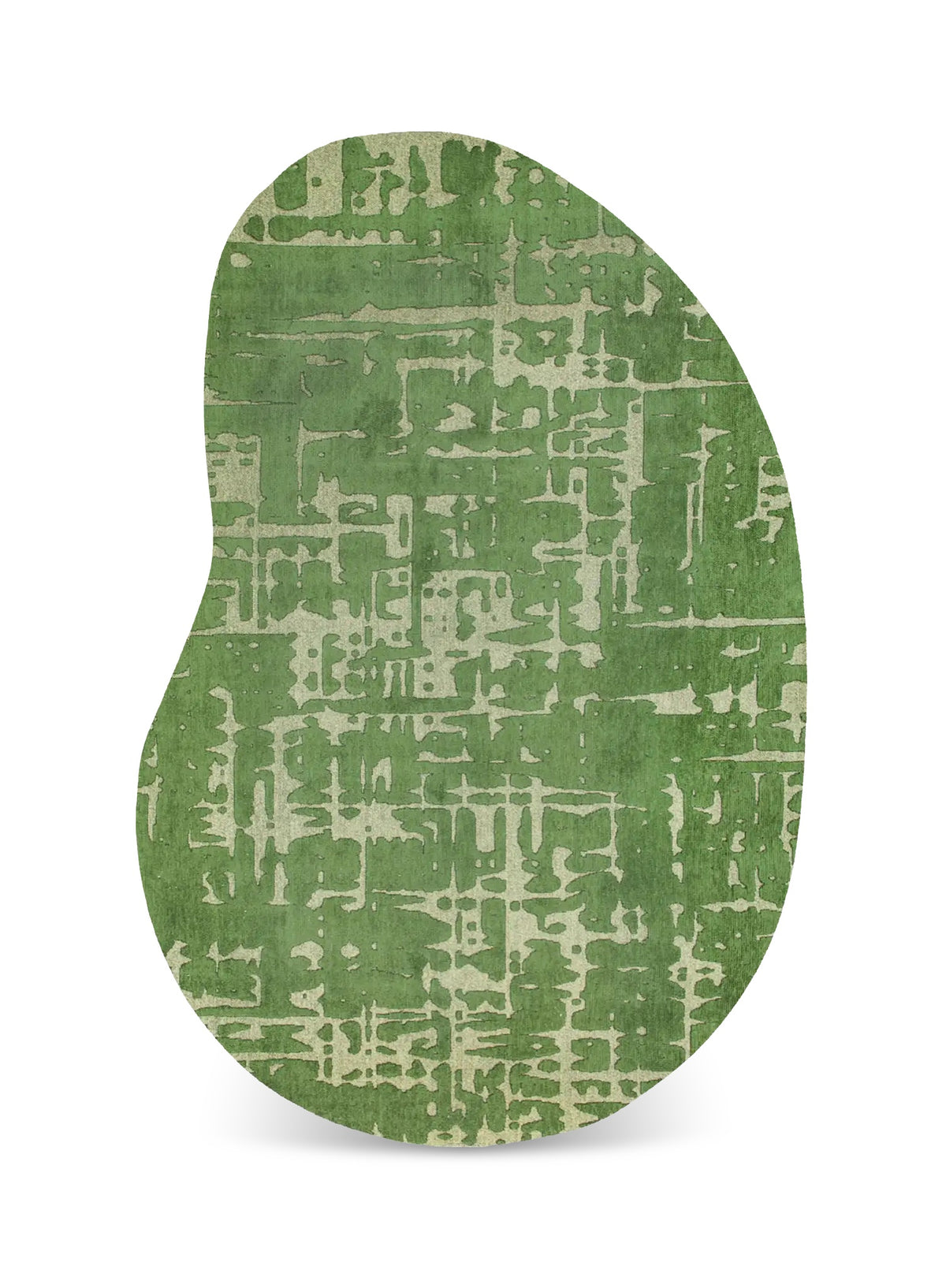 Louis de Poortere Structures Baobab 9202 Perrier's Green vloerkleed in organische vorm