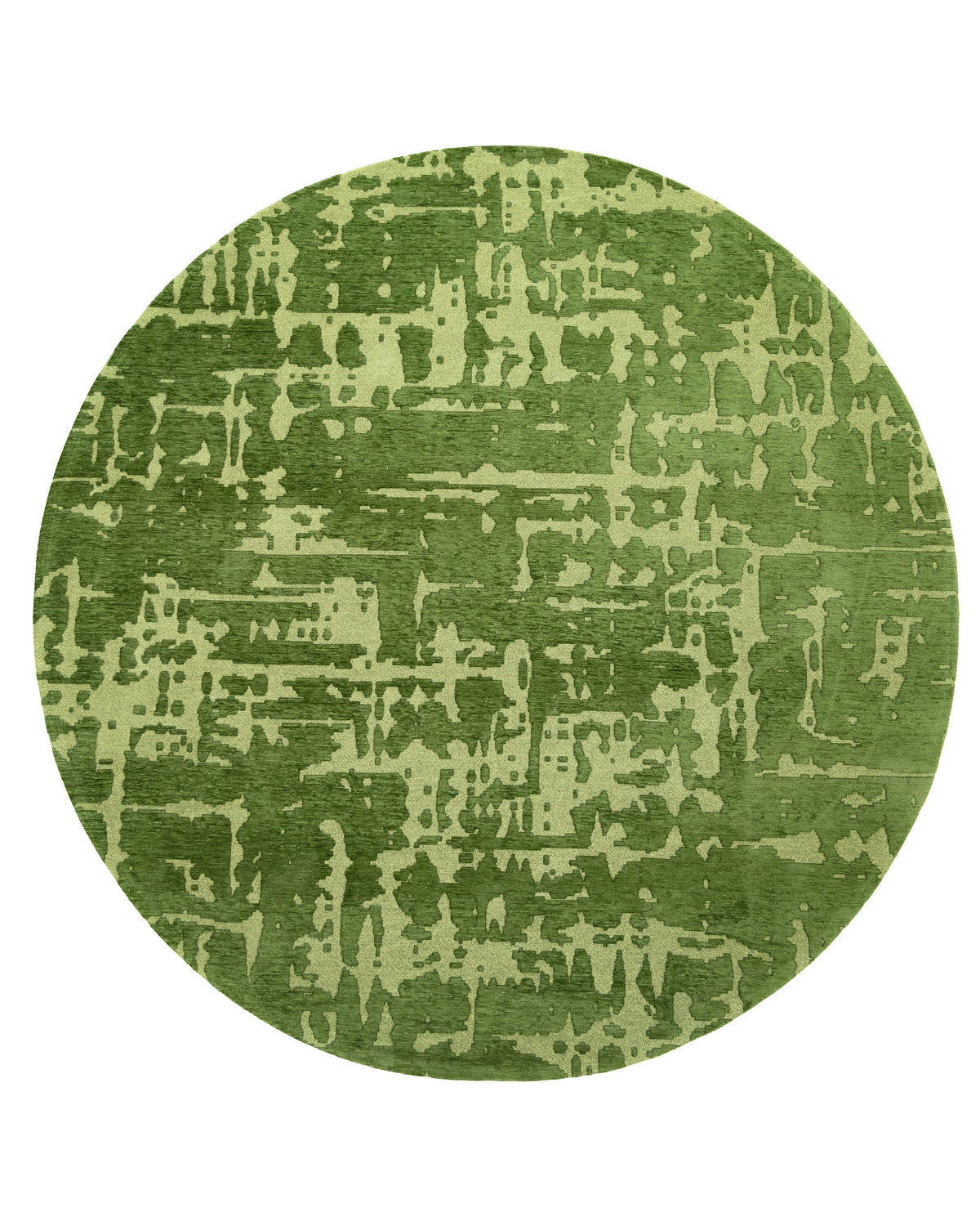 Louis de Poortere Structures Baobab 9202 Perrier's Green vloerkleed in ronde maat