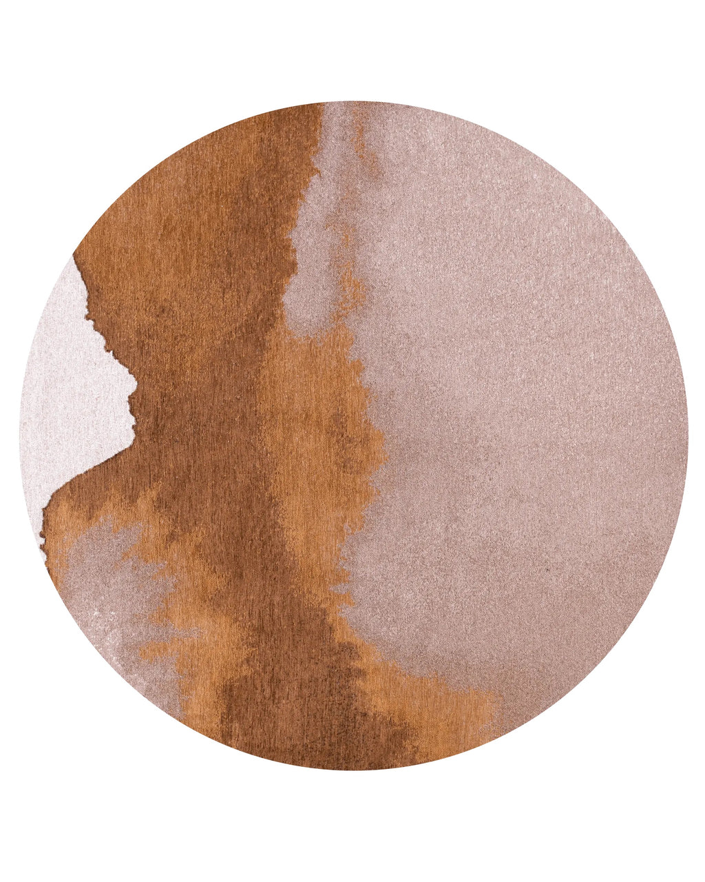 Louis de Poortere Meditation Lagoon 9326 Chestnut vloerkleed in ronde maat
