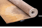Louis de Poortere Meditation Lagoon 9326 Chestnut vloerkleed met een plooi, dun en soepel