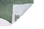 Achterkant van het Louis de Poortere Meditation Lagoon 9331 Palm Green vloerkleed