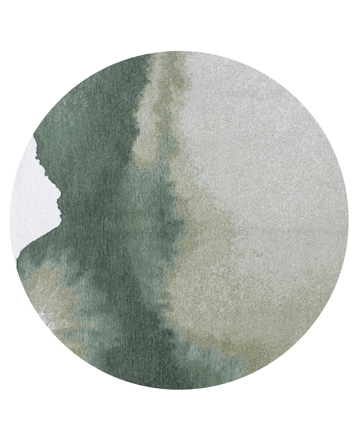 Louis de Poortere Meditation Lagoon 9331 Palm Green vloerkleed in ronde maat