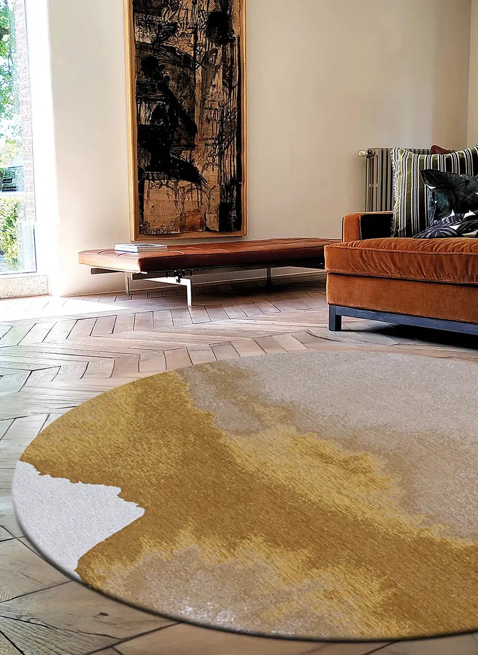 Louis de Poortere Meditation Lagoon 9333 Sunset vloerkleed in interieur