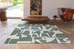Louis de Poortere Craft Papercut 9361 Sea Spray vloerkleed in interieur