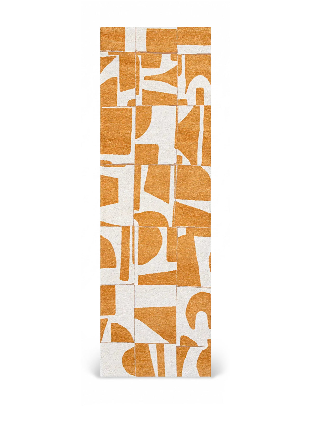 Louis de Poortere Craft Papercut 9367 Curry vloerkleed als loper