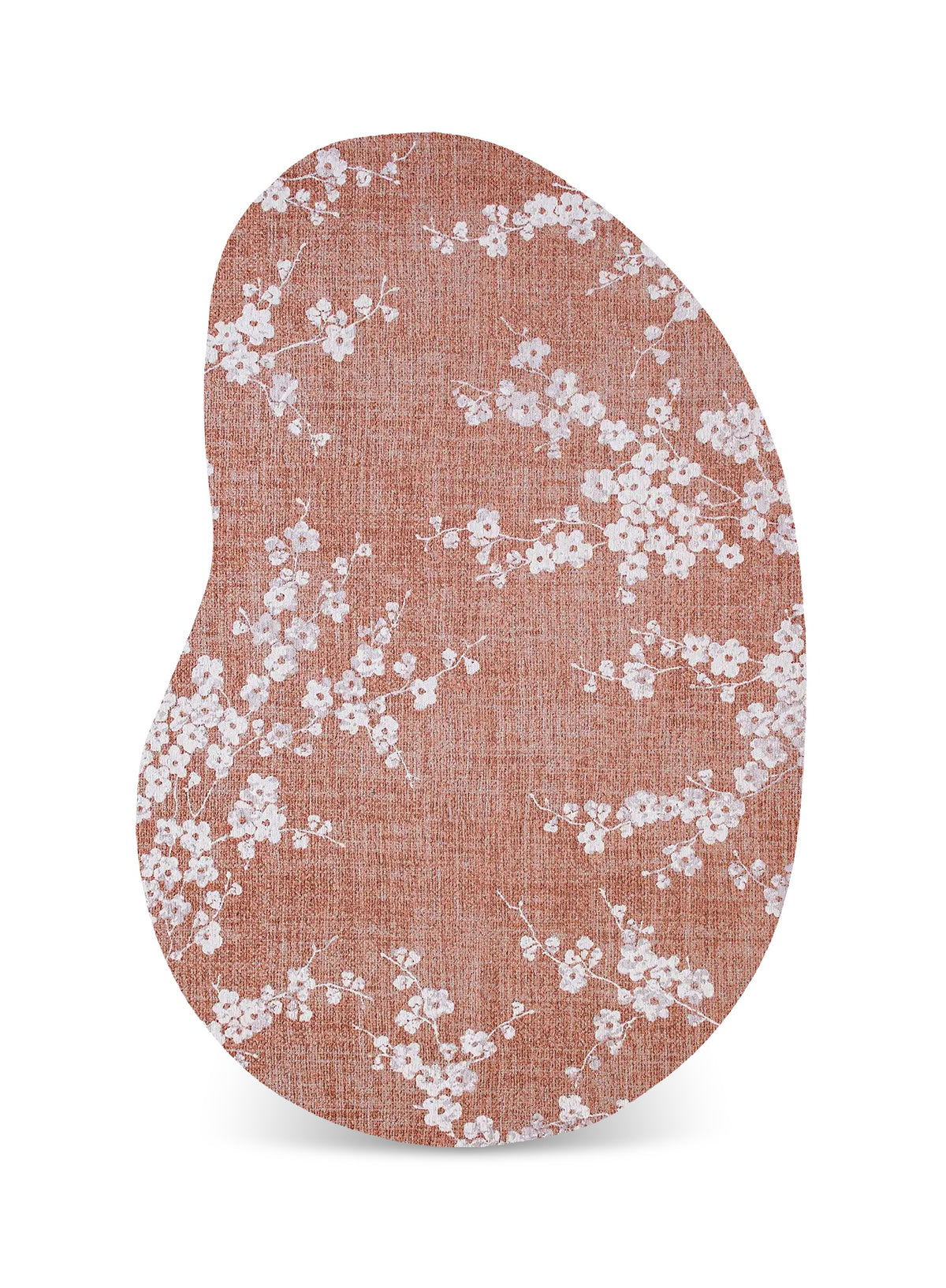 Louis de Poortere Sakura 9371 Copper Pink vloerkleed in organische vorm