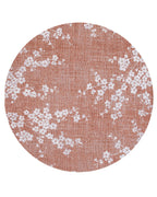 Louis de Poortere Sakura 9371 Copper Pink vloerkleed in ronde maat