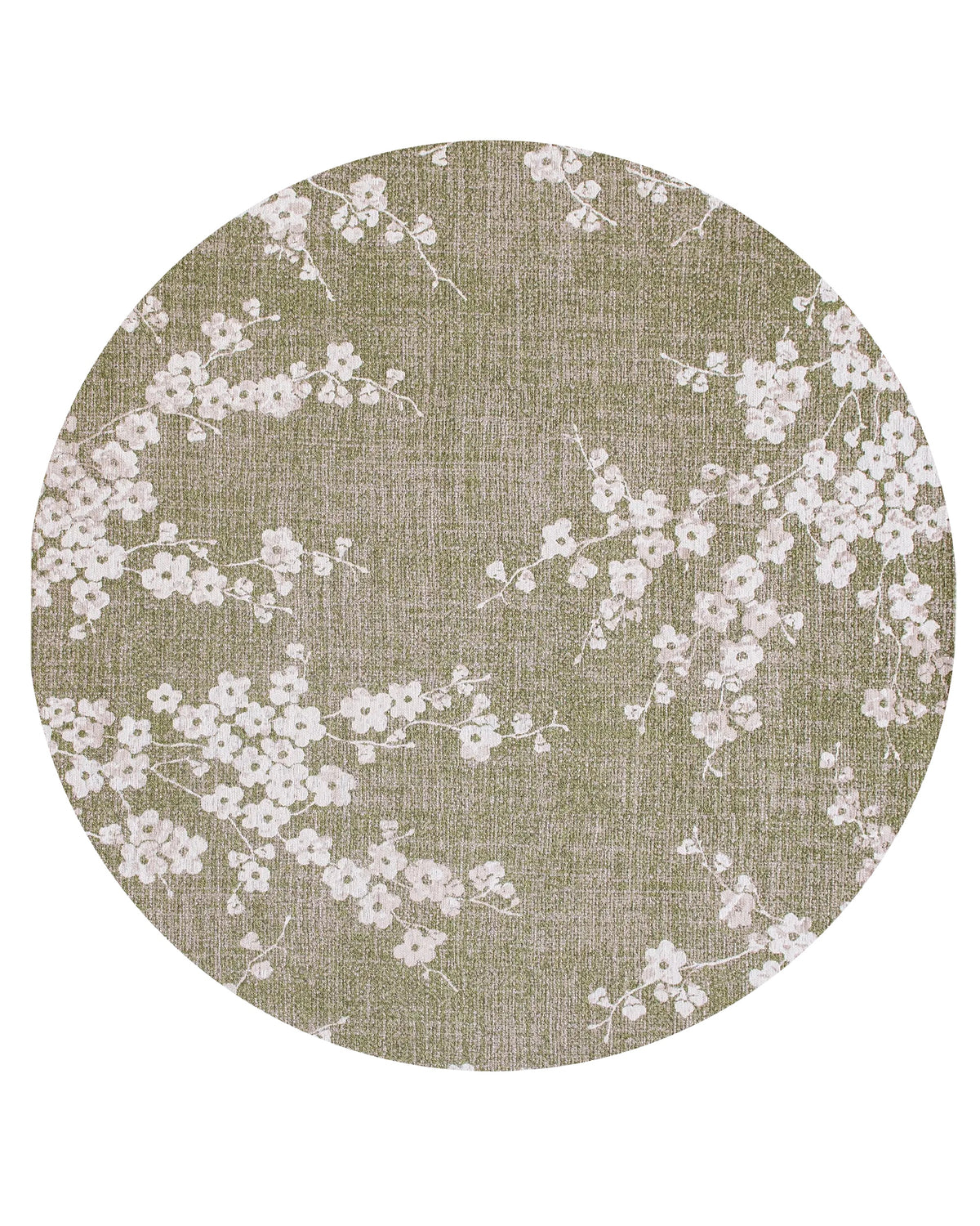 Louis de Poortere Sakura 9372 Wet Garden vloerkleed in ronde maat