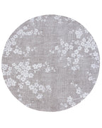 Louis de Poortere Sakura 9373 Morning Mist vloerkleed in ronde maat