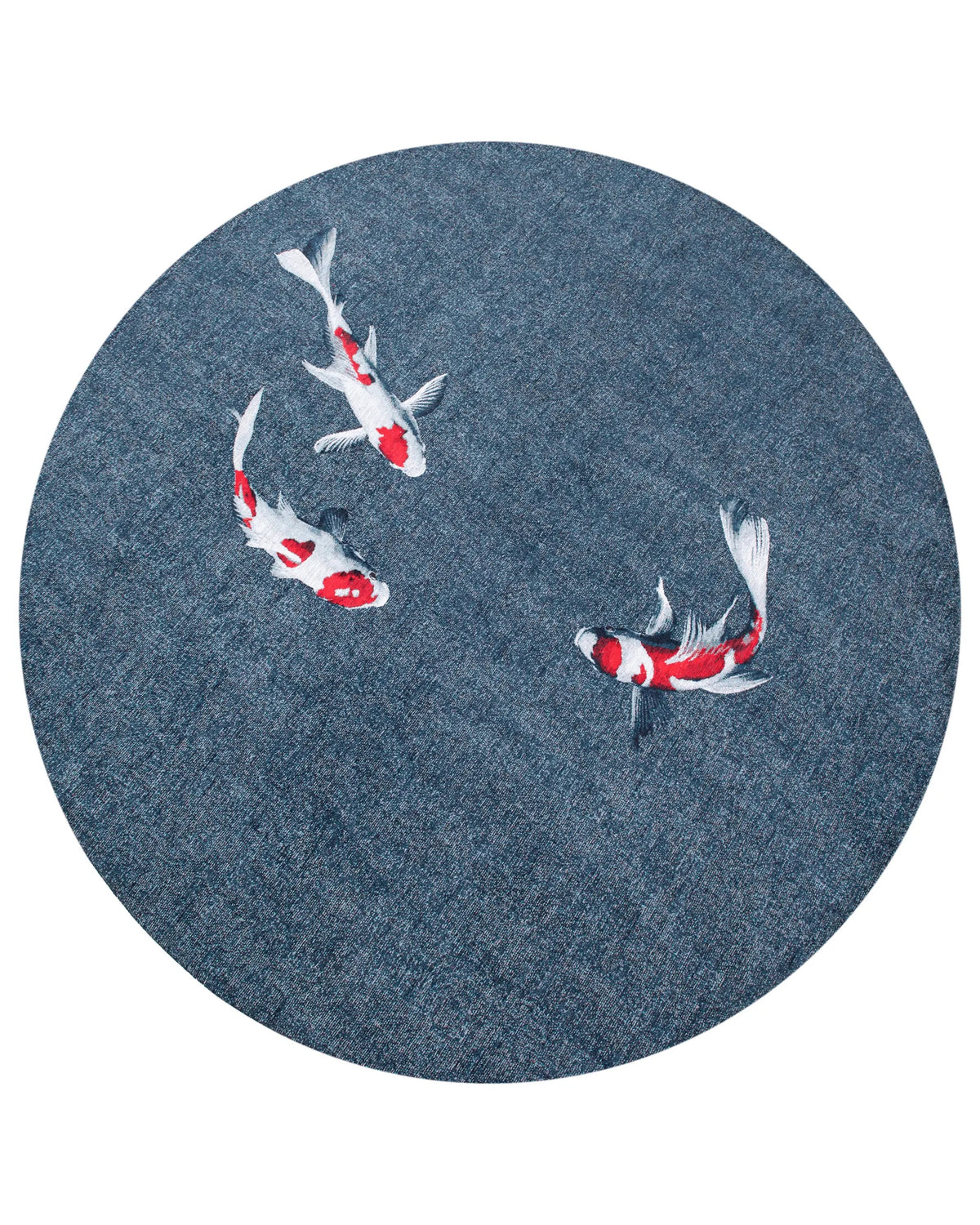 Louis de Poortere Pop Koi 9390 Japanese Pond vloerkleed in ronde maat