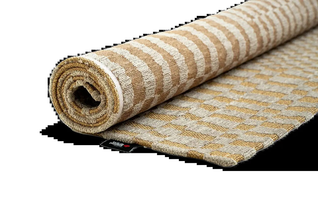 Louis de Poortere Structures Berber 9648 Erg vloerkleed met een plooi, dun en soepel