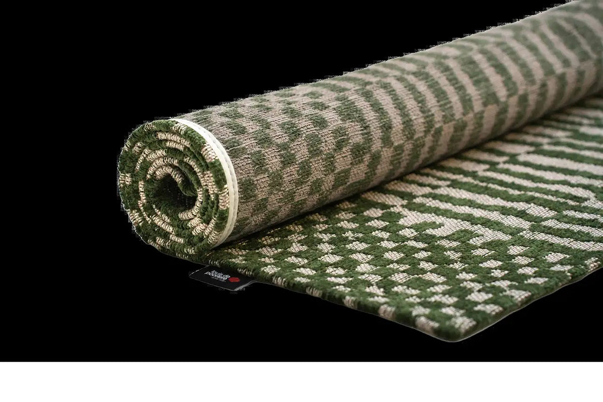 Louis de Poortere Structures Berber 9650 Oasis vloerkleed met een plooi, dun en soepel