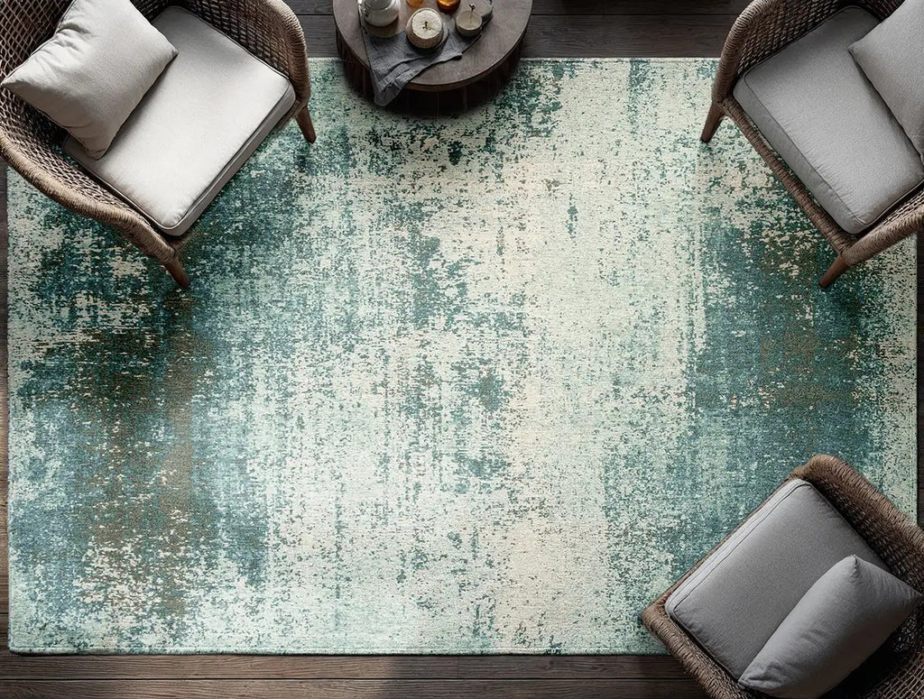 Louis de Poortere Mad Men Virgin Land 9656 Neptune vloerkleed in interieur