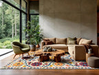 Louis de Poortere Antiquarian Suzani 9728 Origine vloerkleed in interieur