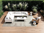 Louis de Poortere Mad Men Sol 9735 Albatre vloerkleed in interieur