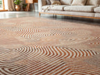 Louis de Poortere Meditation Coral 9800 Indian Sand vloerkleed in interieur
