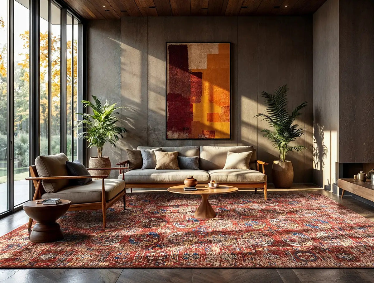 Louis de Poortere Antiquarian Kasak 9841 Aksou vloerkleed in interieur