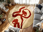 Louis de Poortere Craft Ribbon 9847 Imperial Red vloerkleed in interieur