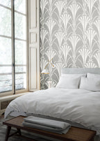Masureel behang Grada Silver in interieur