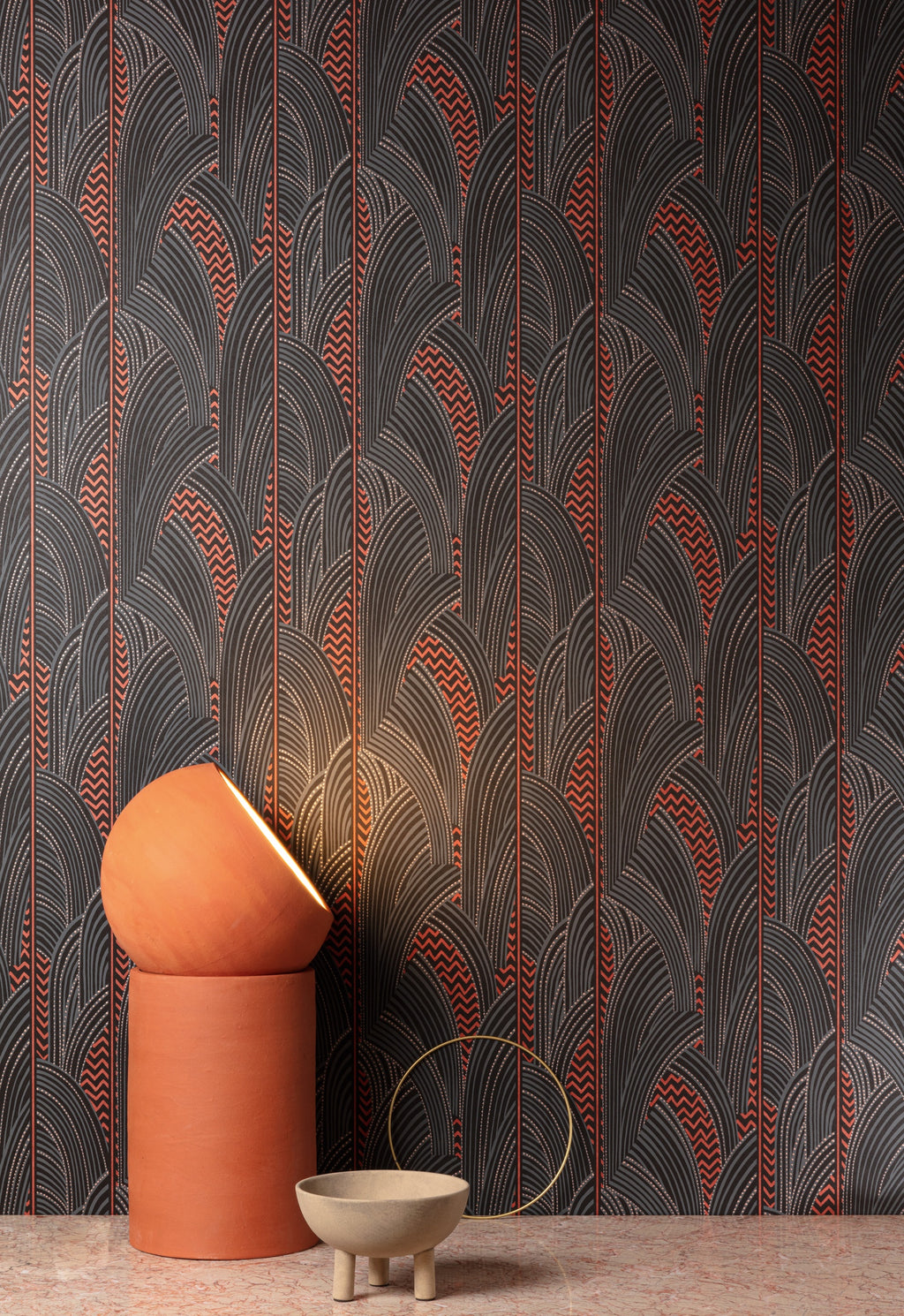 Masureel behang Indra Spice in interieur