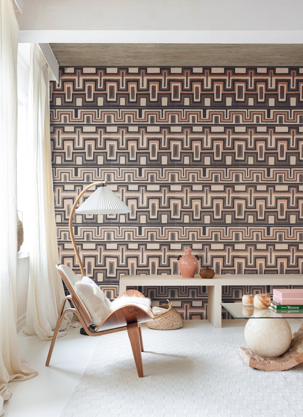 Masureel behang Morelos Cameo in interieur