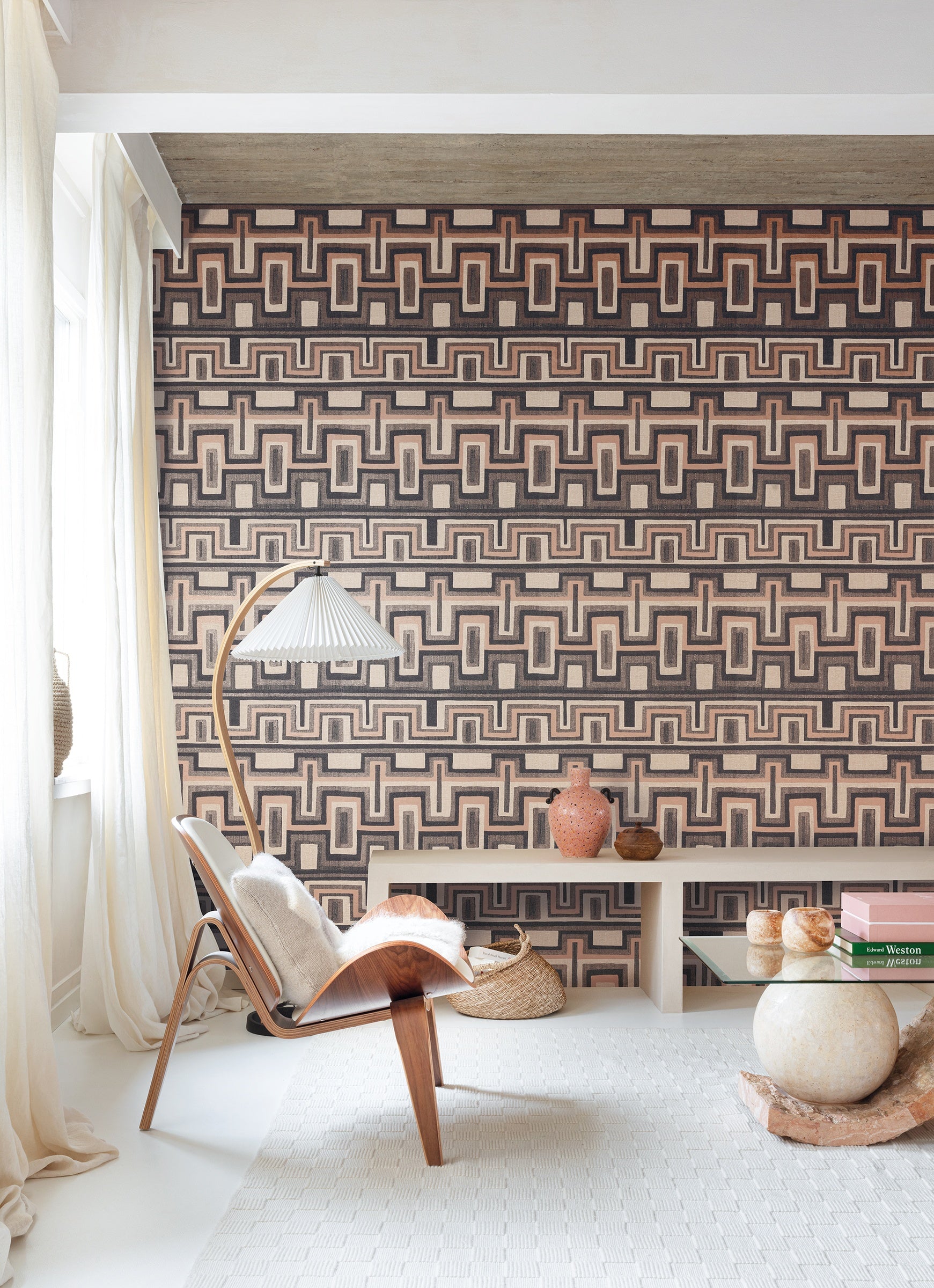 Masureel behang Morelos Cameo in interieur