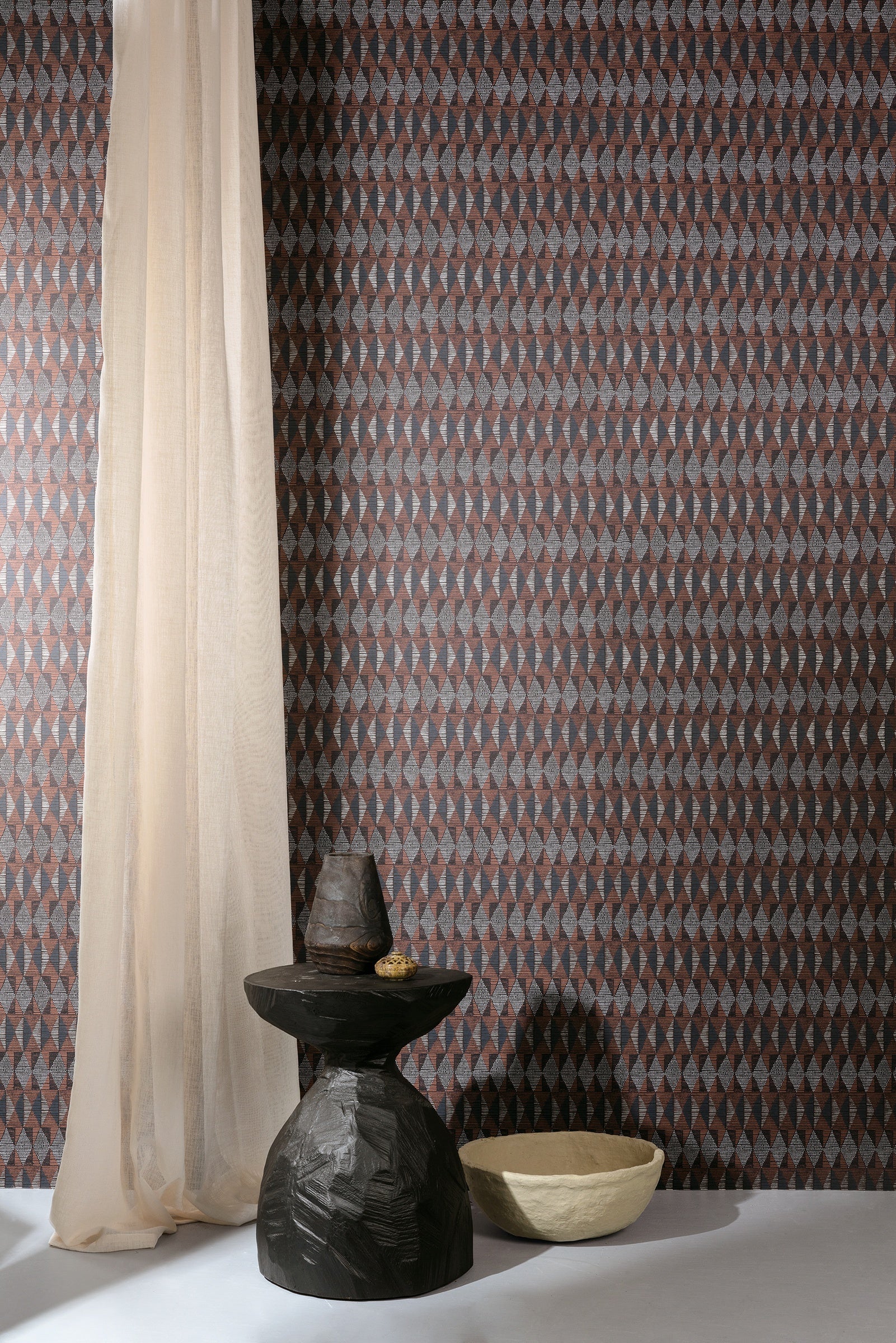 Masureel behang Bolga Clay in interieur