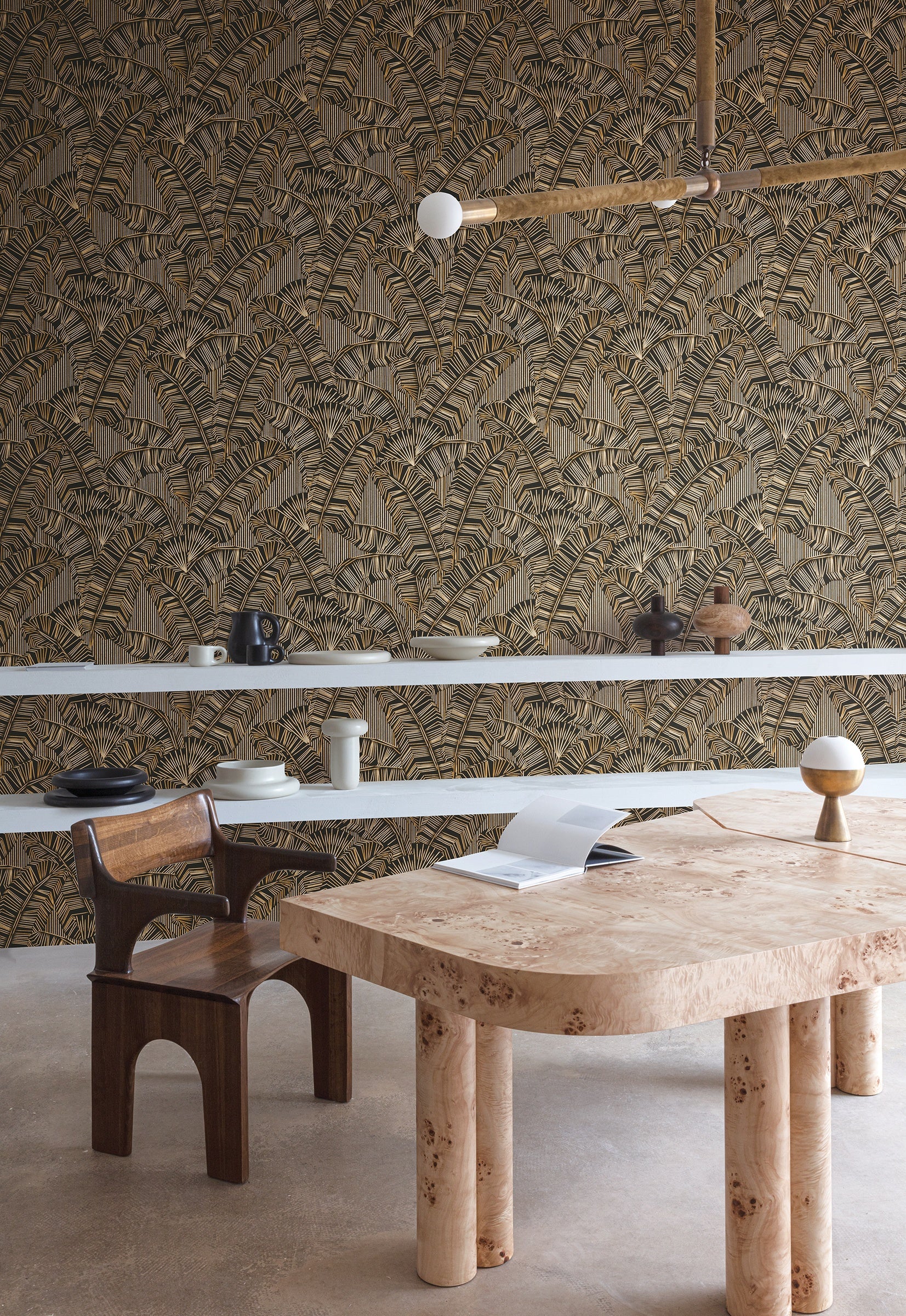 Masureel behang Solana Gold in interieur