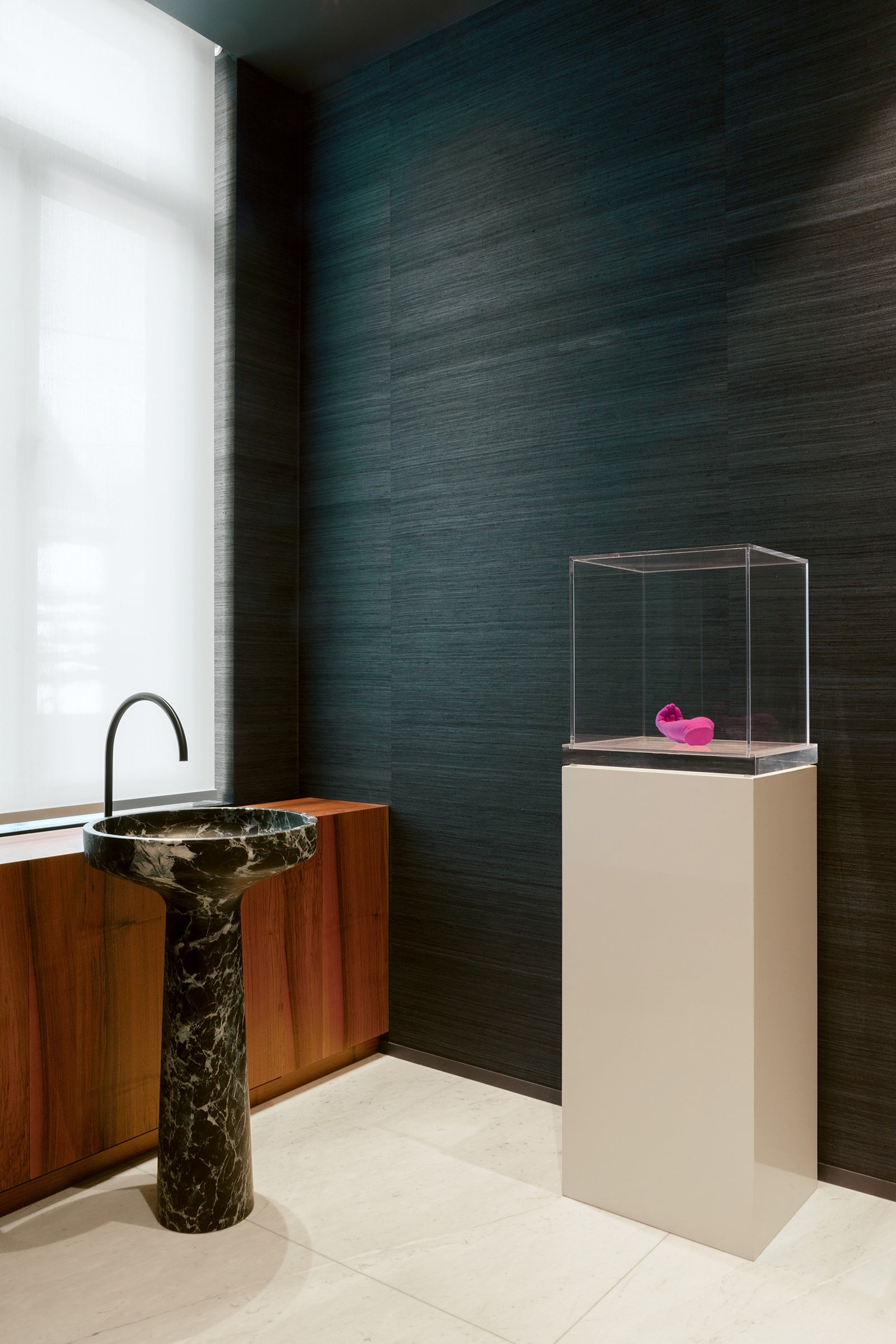 Masureel behang Cocoon Celadon in interieur