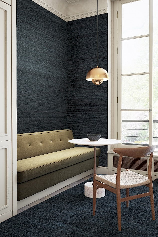 Masureel behang Cocoon Celadon in interieur